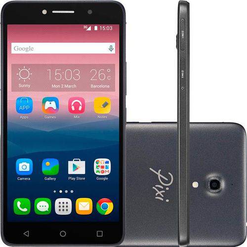 Smartphone Alcatel Pixi4, Quad Core, Android 5.1 Tela 6', 8GB, Dual Chip, Desbloqueado - OT8050 Pret