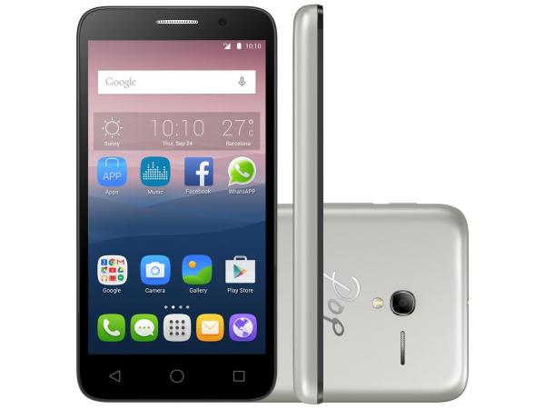 Smartphone Alcatel Pop3 5 8GB Dual Chip 3G - Câm. 8MP + 8MP Selfie Tela 5” Desbl. Tim