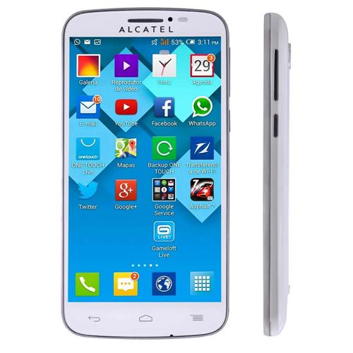 Smartphone Alcatel Pop C7 Dualchip 704B Desbloqueado Android 4.2 Tela 5" 4GB Micro SD Até 32GB Câmera de 5MP GPS - Branco