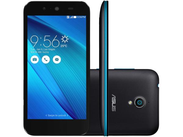 Tudo sobre 'Smartphone Asus Live 16GB Preto Dual Chip 3G - Câm. 8MP Tela 5” HD Proc. Quad Core Android 5.0'