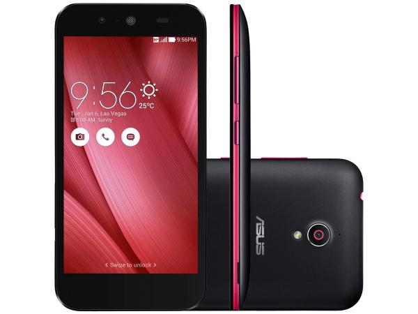 Tudo sobre 'Smartphone Asus Live 16GB Preto e Rosa Dual Chip - 3G Câm. 8MP Tela 5” Proc. Quad Core Android 5.0'