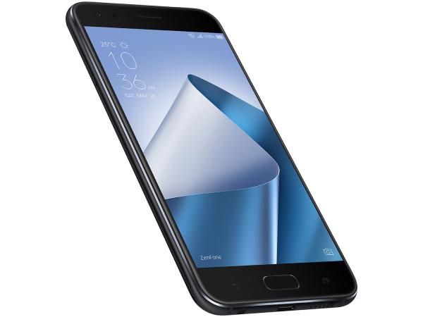 Smartphone Asus Zenfone 4 64GB Preto Dual Chip - 4G Câm. 12MP e 8MP + Selfie 8MP Tela 5,5 Full HD