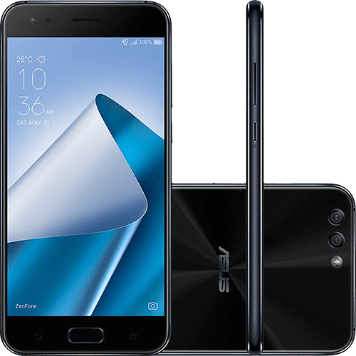 Smartphone Asus Zenfone 4 6GB Memória Ram Dual Chip Android Tela 5.5" Snapdragon 64GB 4G Câmera Dual