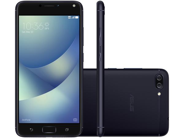 Smartphone Asus ZenFone 4 Max DTV 16GB Preto - Dual Chip 4G Câm. 13MP + 5MP + Selfie 8MP