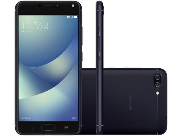 Smartphone Asus ZenFone 4 Max 32GB Preto Dual Chip - 4G Câm. 13MP e 5MP + Selfie 8MP Tela 5,5