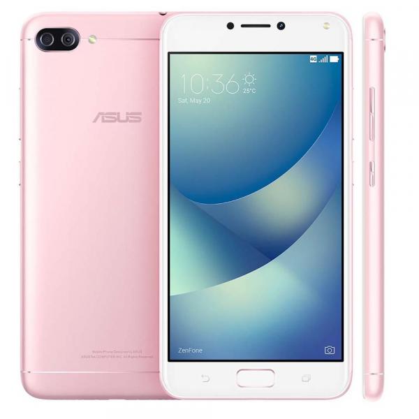 Smartphone Asus Zenfone 4 Max ZC554KL Rosa com 32GB, Tela 5.5", Dual Chip, Câmera Traseira Dupla, 4G, Android 7.0, Processador Octa Core e 3GB RAM