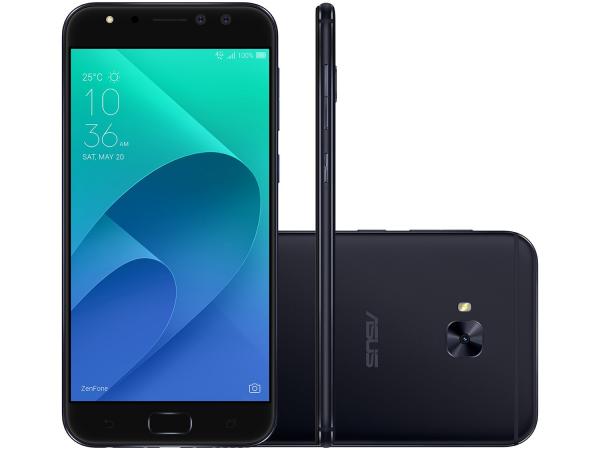 Smartphone Asus ZenFone 4 Selfie Pro 64GB Preto - Dual Chip 4G Câm. 16MP + Selfie 12MP e 5MP