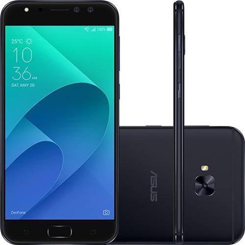 Smartphone Asus Zenfone 4 Selfie Pro Dual Chip Android Tela 5.5` Snapdragon 64Gb 4G Wi-Fi Câmera Traseira 16Mp Dual Frontal 12Mp + 5Mp - Preto