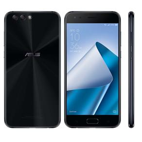 Smartphone Asus Zenfone 4 ZE554KL Preto com 64GB, Tela 5.5", Dual Chip, Câmera Traseira Dupla, 4G, Android 7.0, Processador Octa Core e 4GB RAM