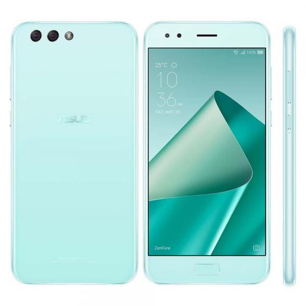 Smartphone Asus Zenfone 4 ZE554KL Verde com 64GB, Tela 5.5", Dual Chip, Câmera Traseira Dupla, 4G, Android 7.0, Processador Octa Core e 4GB RAM