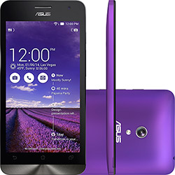 Smartphone Asus ZenFone 5 Dual Chip Desbloqueado Android 4.4 Tela 5" 16GB 3G Wi-Fi Câmera 8MP - Roxo