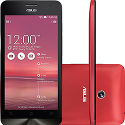 Smartphone Asus ZenFone 5 Dual Chip Desbloqueado Android 4.4 Tela 5" 8GB 3G Wi-Fi Câmera 8MP Vermelho