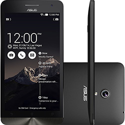 Smartphone Asus ZenFone 6 Dual Chip Desbloqueado Android 4.4 Tela 6" 16GB 3G Wi-Fi Câmera 13MP - Preto