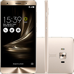 Smartphone Asus Zenfone 3 Deluxe Dual Chip Android 6.0 Tela 5.7" 256GB 4G Câmera de 23MP - Prata