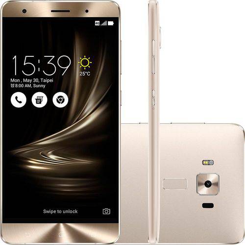 Smartphone Asus Zenfone 3 Deluxe Dual Chip Android 6.0 Tela 5.7" 256gb 4g Câmera de 23mp - Prata
