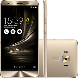 Smartphone Asus Zenfone 3 Deluxe Snapdragon Dual Chip Android 6 Tela 5.7" 64GB 4G Wi-Fi Câmera 23MP - Dourado