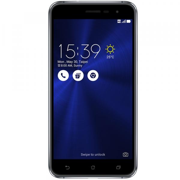 Smartphone Asus Zenfone 3 Dual Chip Android 6.0 Tela 5.2 16GB 4G Câmera 16MP - Preto Safira