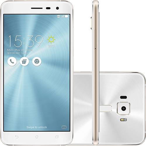 Smartphone Asus Zenfone 3 Dual Chip Android 6.0 Tela 5,5" Qualcomm Snapdragon 8953 32GB 4G Câmera 16MP - Branco