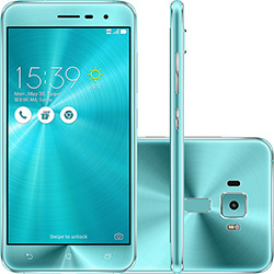 Smartphone Asus Zenfone 3 Dual Chip Android 6.0 Tela 5,2" Qualcomm Snapdragon 8953 32GB 4G Câmera 16MP - Azul Claro