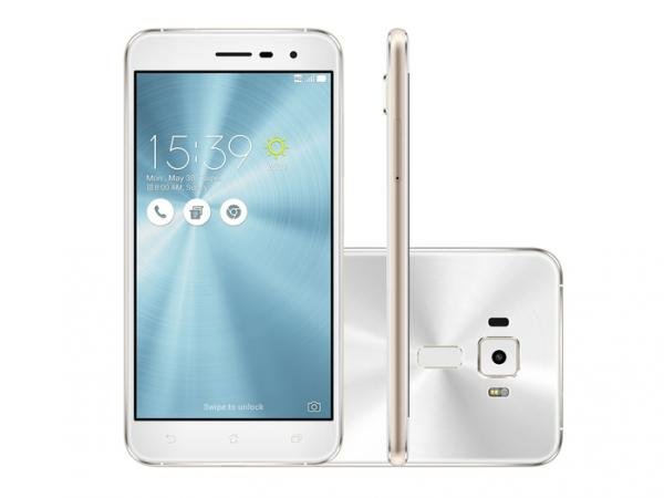 Smartphone Asus Zenfone 3 Dual Chip Android 6 Tela 5.5" 64GB 4G Câmera 16MP - Branco