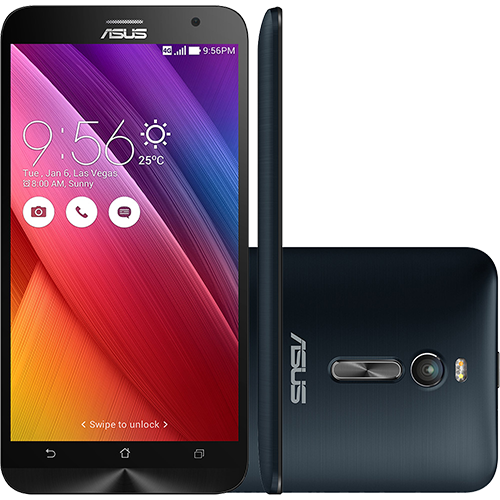 Tudo sobre 'Smartphone Asus Zenfone 2 Dual Chip Desbloqueado Android 5.0 Lollipop Tela 5.5" 16GB 4G Wi-Fi Câmera 13MP - Preto'
