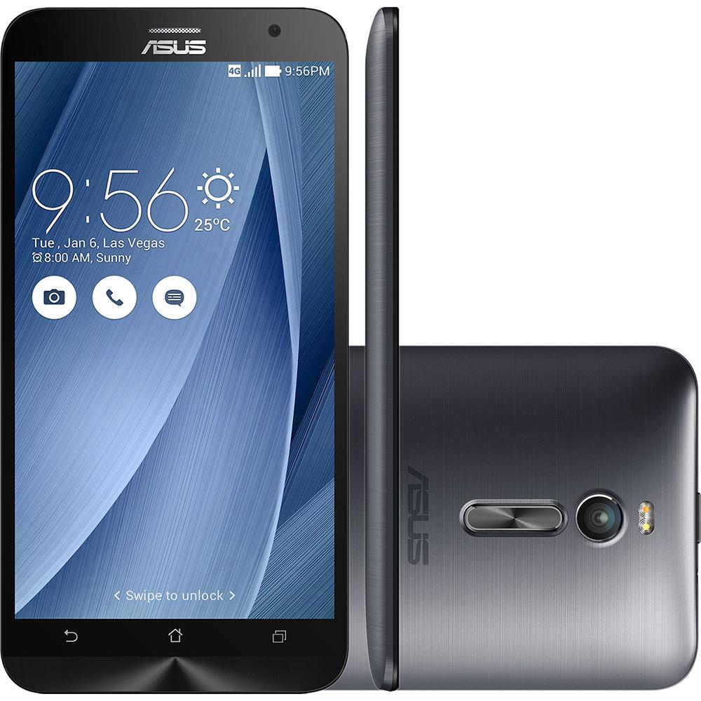 Smartphone Asus Zenfone 2 Dual Chip Desbloqueado Android 5.0 Lollipop Tela 5.5" 32GB 4G Wi-Fi Câmera 13MP - Prata