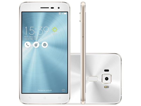 Smartphone Asus ZenFone 3 32GB Branco Dual Chip - 4G Câm. 16MP + Selfie 8MP Tela 5.2” Proc. Qualcomm