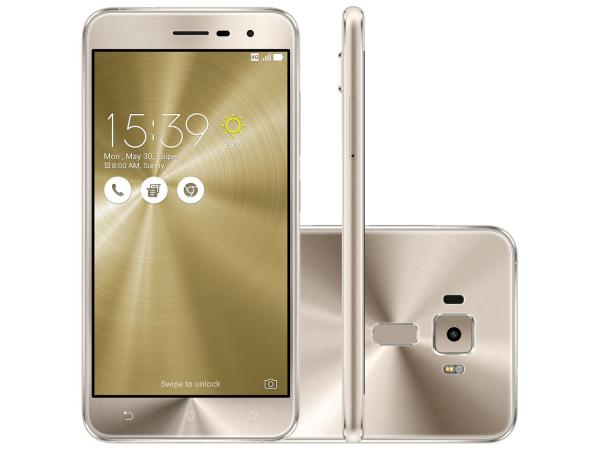 Smartphone Asus ZenFone 3 32GB Gold Dual Chip - 4G Câm. 16MP + Selfie 8MP Tela 5.2” Proc. Qualcomm