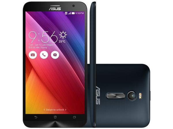 Smartphone Asus ZenFone 2 32GB Preto Dual Chip - 4G Câm. 13MP + Selfie 5MP 5.5” Full HD Quad Core