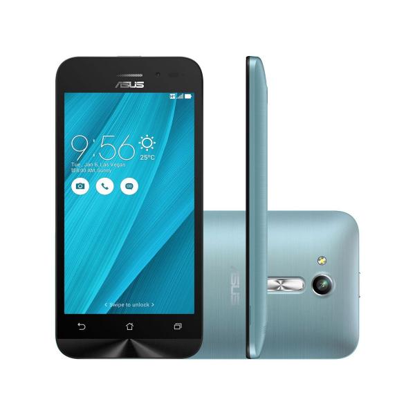 Smartphone Asus ZenFone Go 8GB Azul Dual Chip - 3G Câm. 5MP Tela 4.5" Proc. Quad Core