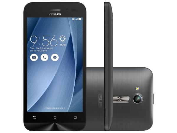 Tudo sobre 'Smartphone Asus ZenFone Go 8GB Prata Dual Chip - 3G Câm. 5MP Tela 4.5” Proc. Quad Core'