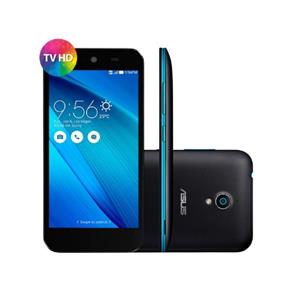 Smartphone Asus Zenfone Go Azul com Dual Chip, Android 5.1, Tela 5", Câmera 8MP, Memória 16GB e Processador Quad-Core 1.3GHz