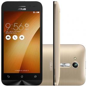 Smartphone Asus Zenfone Go Dual 8GB ZB452KG Dourado - Android 5.1 Lollipop, Memória Interna 8GB, Câmera 5MP, Tela 4.5"