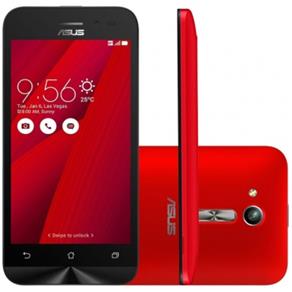 Smartphone Asus Zenfone Go Dual 8GB ZB452KG Vermelho - Android 5.1 Lollipop, Memória Interna 8GB, Câmera 5MP, Tela 4.5"