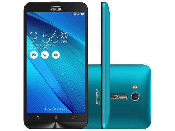 Smartphone Asus ZenFone Go Live 16GB Azul - Dual Chip 4G Câm. 13MP + Selfie 5MP Tela 5.5” HD