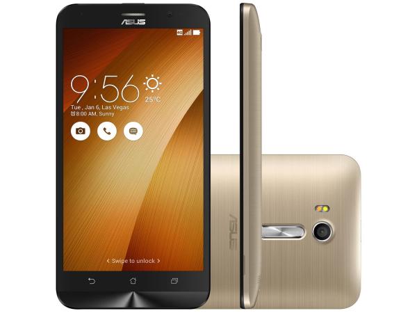 Smartphone Asus ZenFone Go Live 16GB Gold - Dual Chip 4G Câm. 13MP + Selfie 5MP Tela 5.5” HD