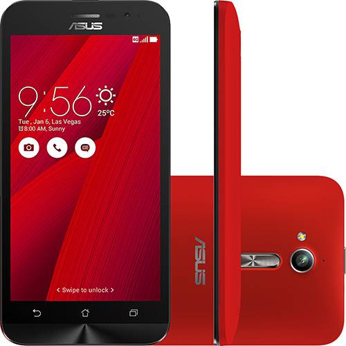 Tudo sobre 'Smartphone Asus Zenfone Go LTE Dual Chip Android 6.0 Tela 5" Processador Qualcomm Snapdragon 16GB 4G Câmera 13MP - Vermelho'