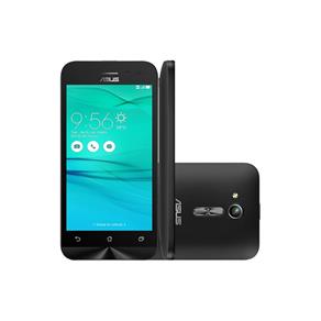 Smartphone Asus Zenfone Go Preto com Dual Chip, Android 5.1, Tela 4,5'', 8GB, 3G e Câmera 5MP