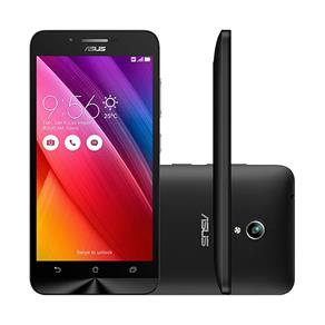 Smartphone Asus Zenfone Go Preto Dual Chip, Android 5.1, Tela 5", Câmera 8MP, Memória 16GB, Processador Quad-Core 1.3GHz