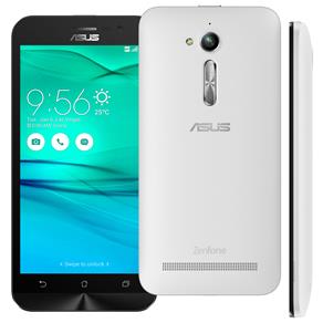 Smartphone Asus Zenfone GO ZB500KG Branco 8GB, Tela 5", Dual Chip, Câmera 8MP, 3G, Android 5.1, Processador Quad Core e 1GB de RAM