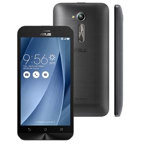 Smartphone Asus Zenfone Go ZB500KG Prata 8GB, Tela 5", Dual Chip, Câmera 8MP, 3G, Android 5.1 e Processador Quad Core