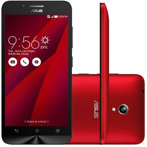 Smartphone Asus ZenFone Go ZC500TG Desbloqueado Tela 5" 16GB 3G Dual Chip Android 5.0 Vermelho