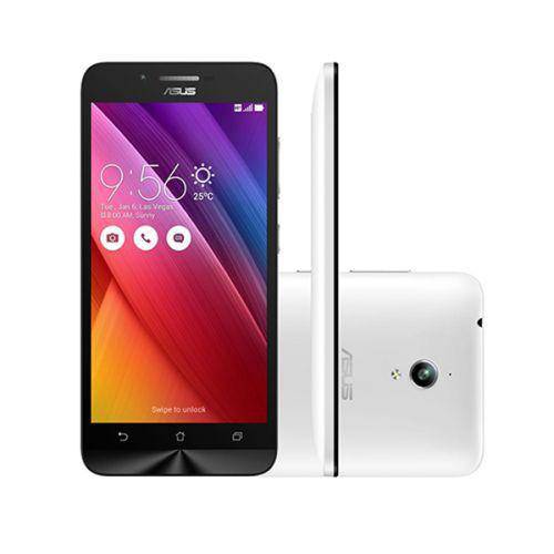 Smartphone Asus Zenfone Go Zc500tg Dual Chip, Android 5.0, Tela de 5, 8mp, 16gb, 1.3 Ghz - Branco