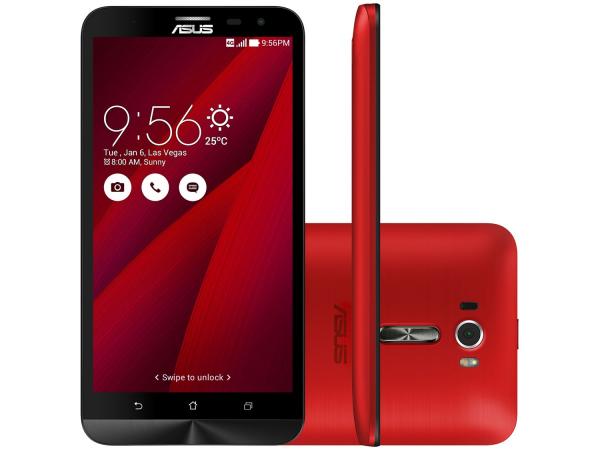 Tudo sobre 'Smartphone Asus ZenFone 2 Laser 16GB Vermelho - Dual Chip 4G Câm 13MP + Selfie 5MP Tela 6” Full HD'