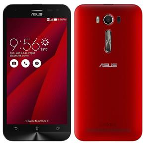 Smartphone Asus Zenfone 2 Laser Vermelho, Dual Chip, Tela 5.5", 4G, Android 5.0, Camêra 13MP, 16GB e Processador Quad-core 1.2GHz