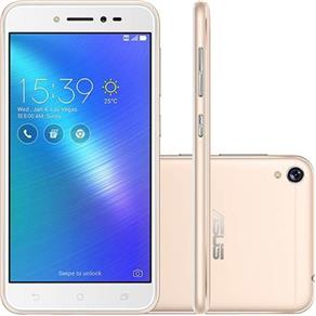 Smartphone Asus Zenfone Live 16Gb Dourado Dual Chip Android 6.0 Tela 5" Snapdragon 4G Wi-Fi Câmera 1
