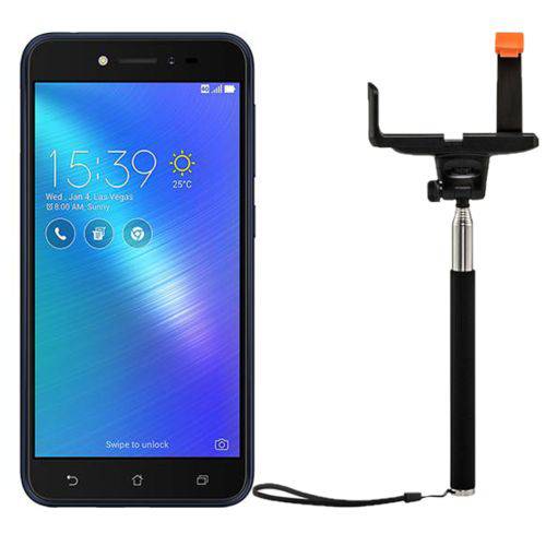 Smartphone Asus Zenfone Live 16GB Dual Chip Tela 5`4G Wi-Fi 13MP - Preto + Bastão de Selfie