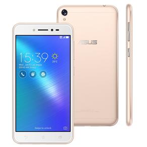 Smartphone Asus Zenfone Live ZB501KL Dourado 16GB, Tela 5.0", Dual Chip, Câmera 13MP, 4G, TV Digital, Android 6.0, Processador Quad Core e 2GB de RAM