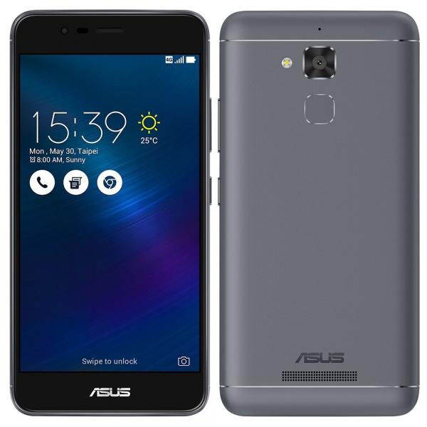 Smartphone Asus Zenfone 3 Max Cinza. Dual Chip. Tela 5.2". Câm 13MP. 16GB. And 6.0 - 4G