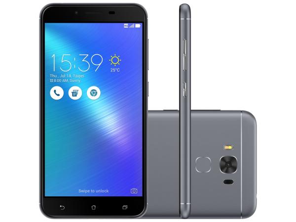 Smartphone Asus ZenFone 3 Max 32GB Cinza Dual Chip - 4G Câm. 16MP + Selfie 8MP Tela 5.5”